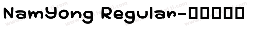 NamYong Regular字体转换